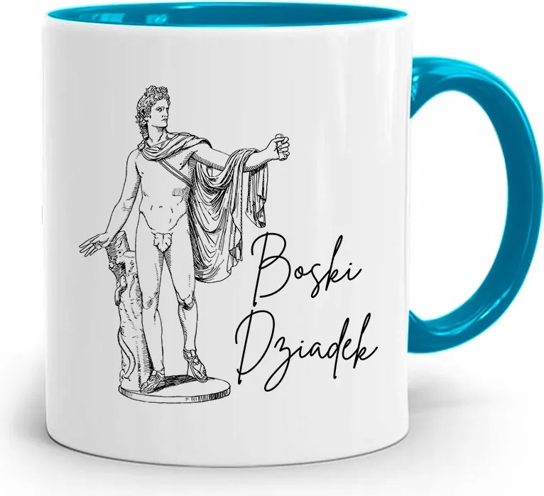 Bögre Kék Nagypapa Napja Isteni Nagypapa nyomott mintával