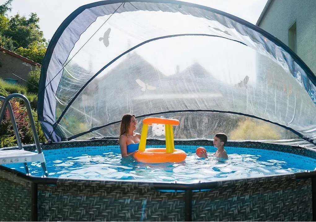 Medencekupola, Pool House Control, 366 cm, csővázas medencékhez