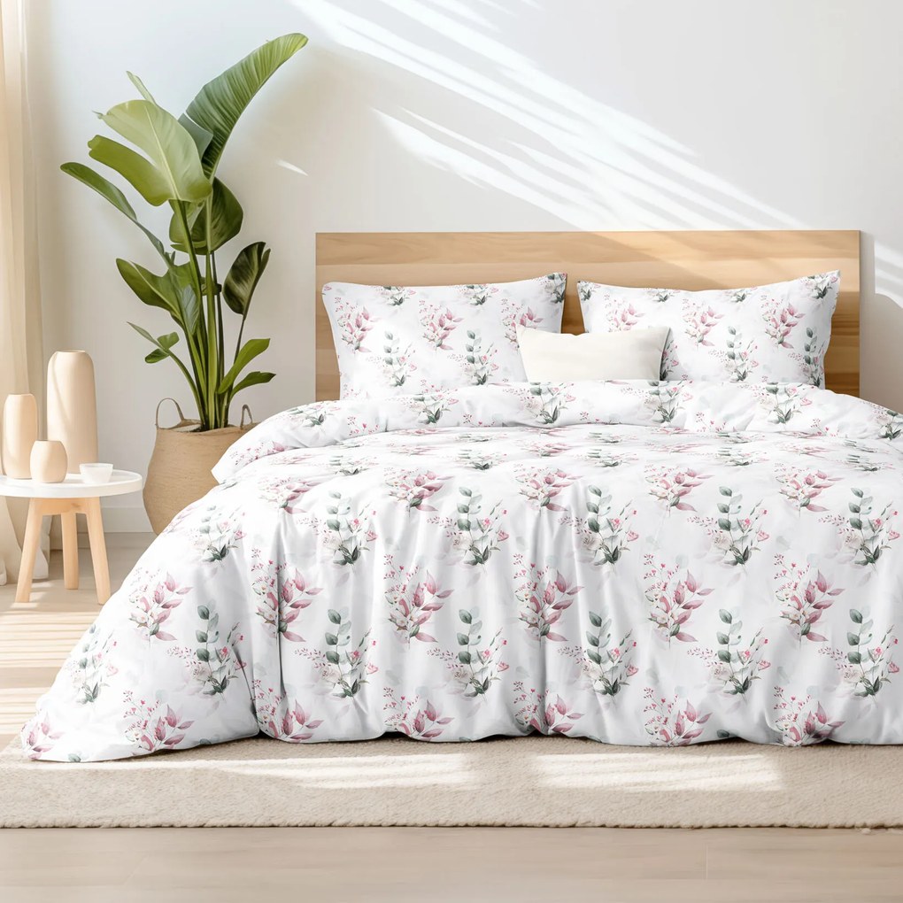 Goldea pamut ágyneműhuzat deluxe - zsenge rózsák 140 x 200 és 70 x 90 cm