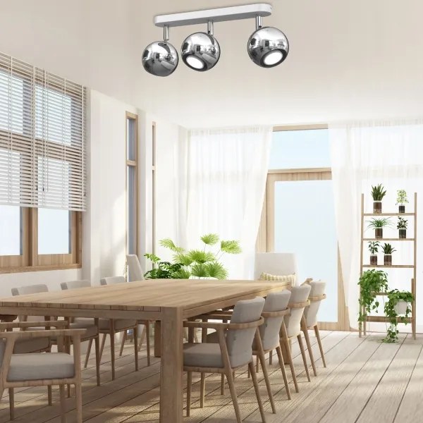 Spotlámpa COMET 3xGU10/8W/230V fehér/fényes króm