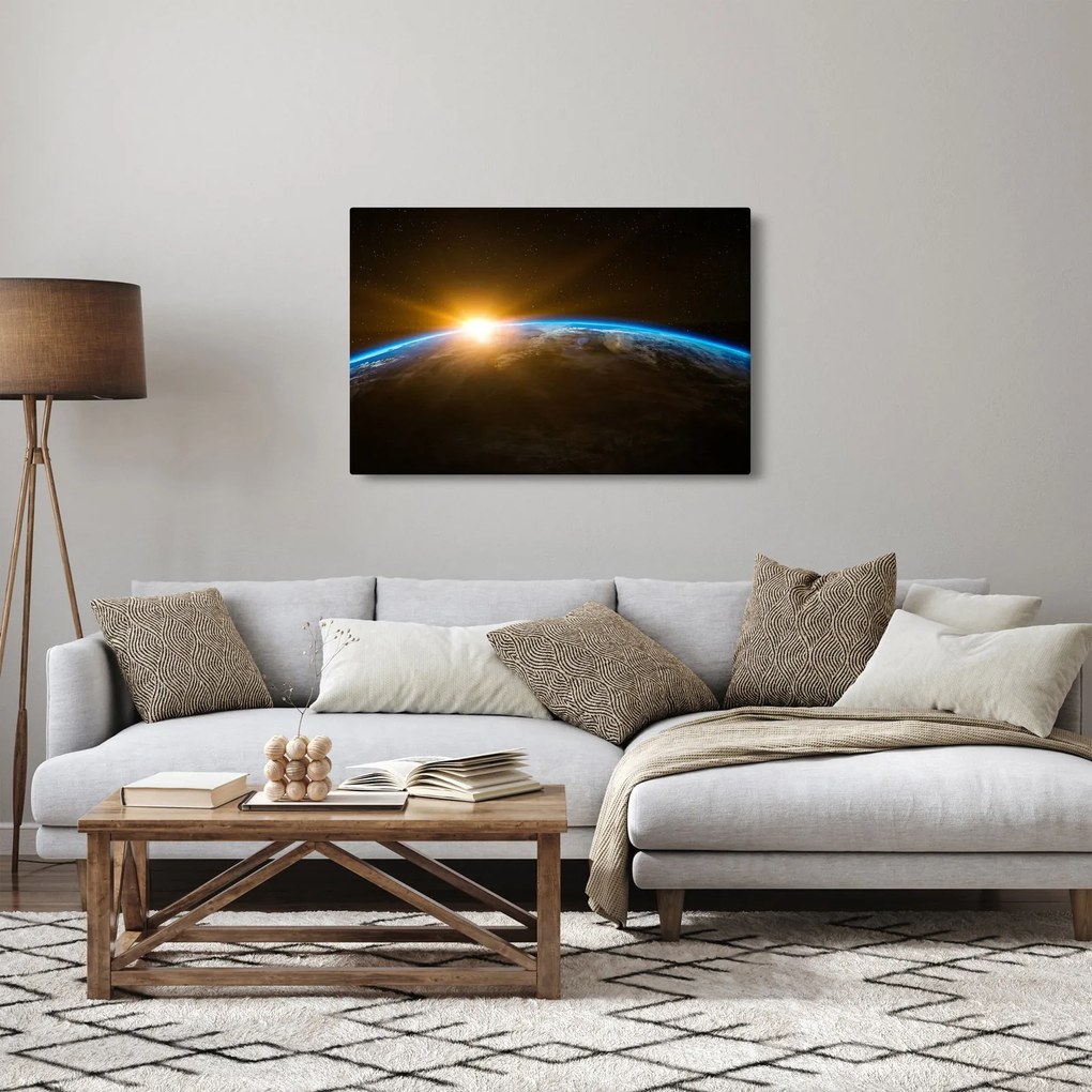 A Föld bolygó képe az űrből (90x60 cm)