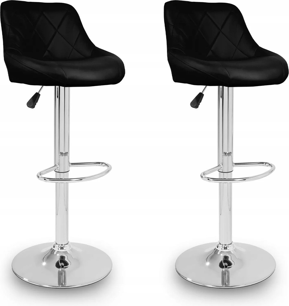 Aga 2x Bárszék Fekete