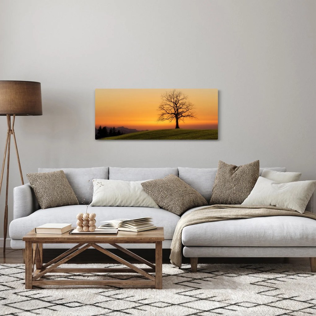 Naplemente a réten képe (120x50 cm)