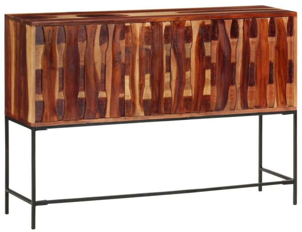 tömör akácfa tálalószekrény 110 x 28 x 76 cm