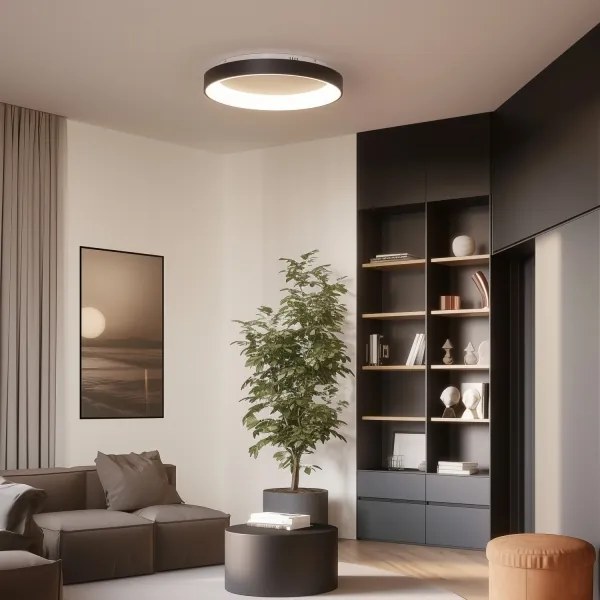 Brilagi - Dimmelhető LED mennyezeti lámpa FALCON II LED/99W/230V, átm. 60 cm, fekete +távirányító