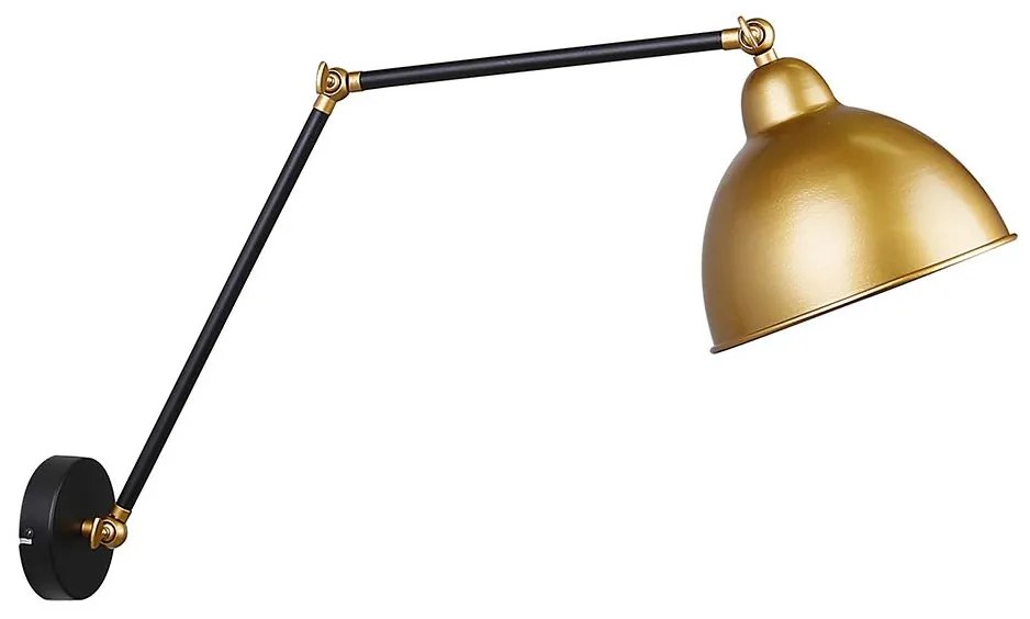 Fali lámpa TRUCK 1xE27/40W/230V arany/fekete