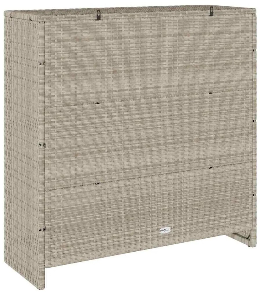 Tárolószekrény tárolóval Világosszürke 100 x 36 x 102 cm Rattan