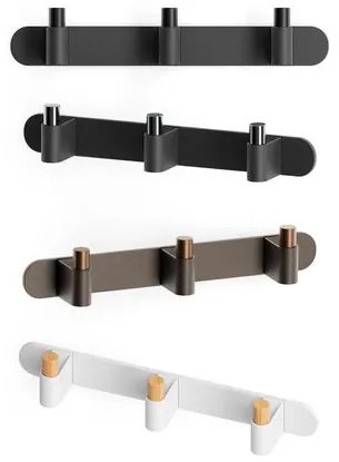 Fogas Viefe CASEY RACK alumínium, texturált fekete láva - matt fekete