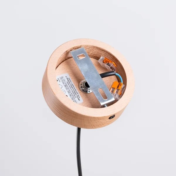 Sollux SL.1351 - Csillár zsinóron MARION 1xE27/15W/230V átm. 29,5 cm fekete