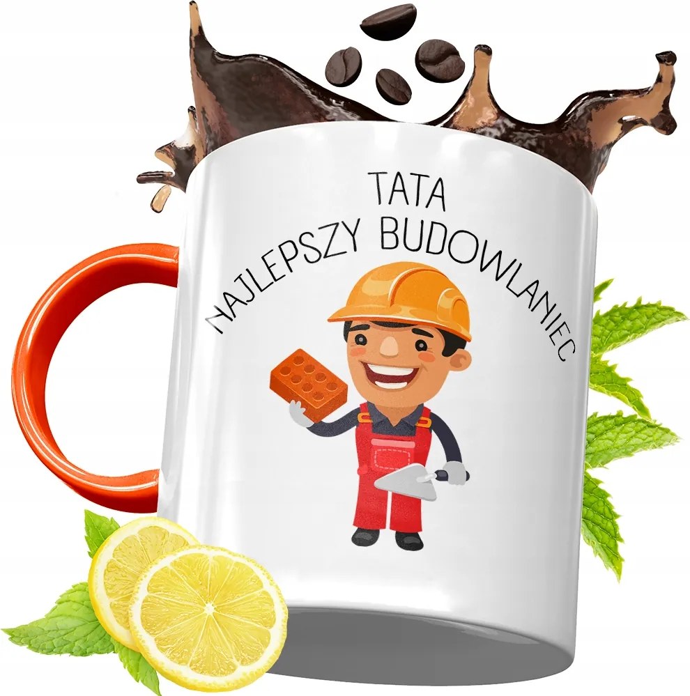 Narancssárga Bögre Apák Napjára Ajándék fényképes nyomtatással