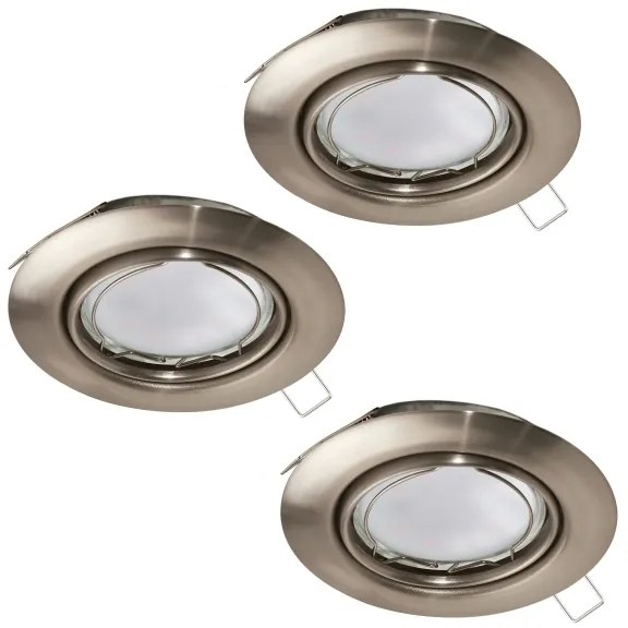 Eglo 94408 - 3 darabos szett LED beépíthető mennyezeti lámpa PENETO 3xGU10-LED/5W/230V