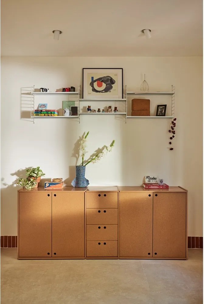 Natúr színű komód 197x80x40 cm Wally – Teulat