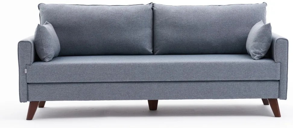 3 személyes kanapéágy Bella Soft Yataklı Üçlü Koltuk - Kék