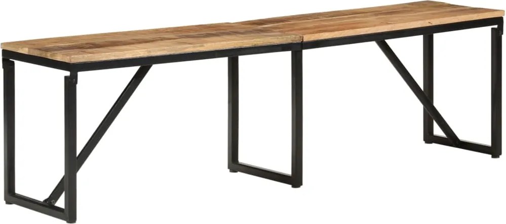 vidaXL tömör mangófa pad 160 x 35 x 46 cm