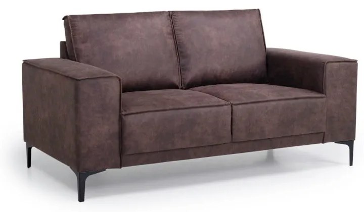 Barna bőrutánzat kanapé 164 cm Copenhagen – Scandic