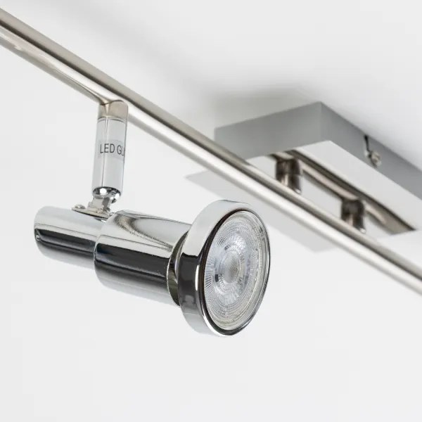 LED spotlámpa 6xGU10/5W/230V, fényes króm