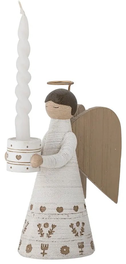 Karácsonyi mintás poligyanta gyertyatartó készlet 4 db-os Abba – Bloomingville