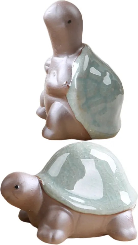 Dekoráció Teknős Figurák Csiga Kerti Szobor Díszítsd Az Íróasztalt 2 Db R3