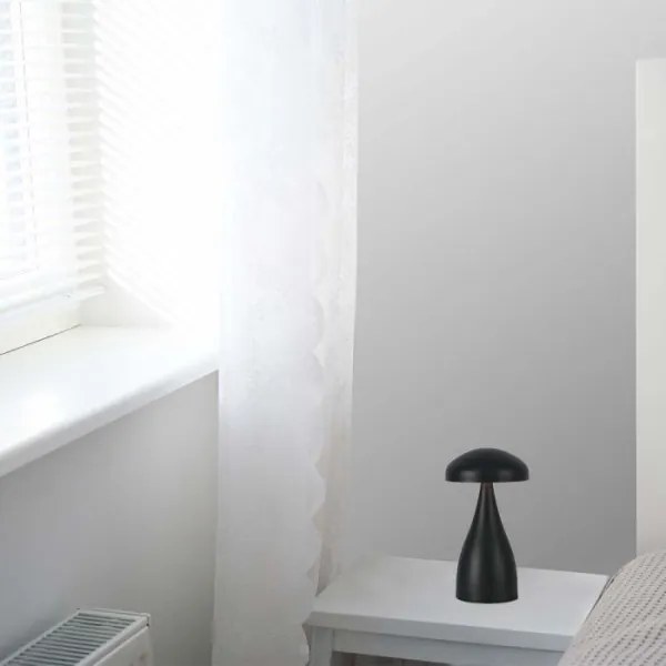 LED Dimmelhető tölthető asztali lámpa LED/1W/5V 3000-6000K 1800 mAh fekete