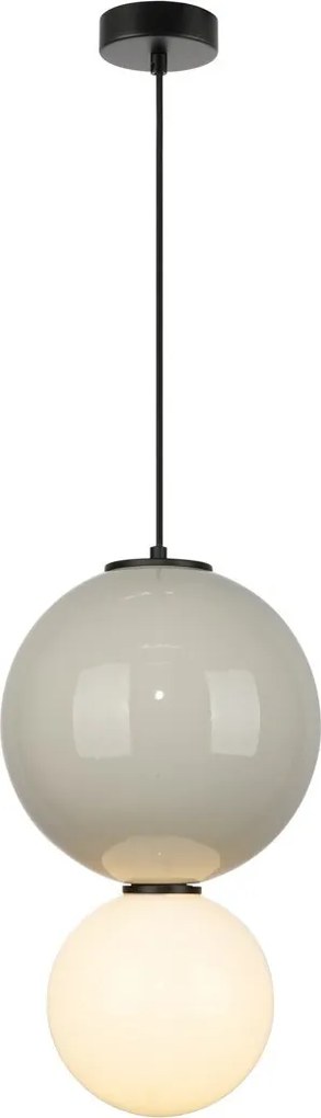 Italux modern függeszték pieve matt fehér opál szürke itxpnd-95221-1l-gr