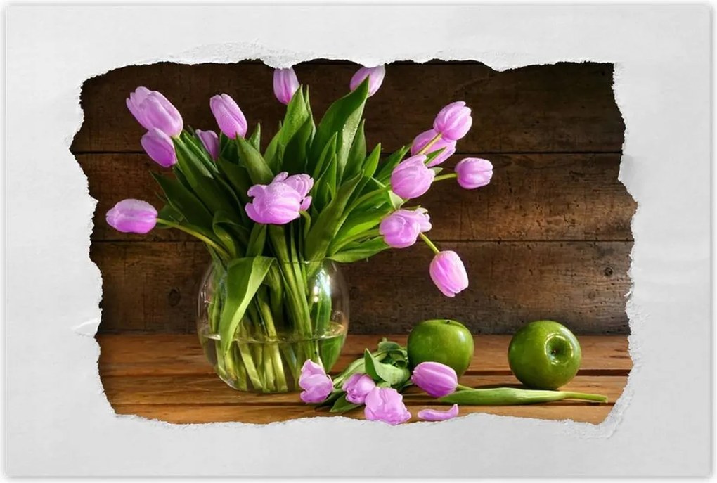 Poszterek 120x80 Lila tulipánok