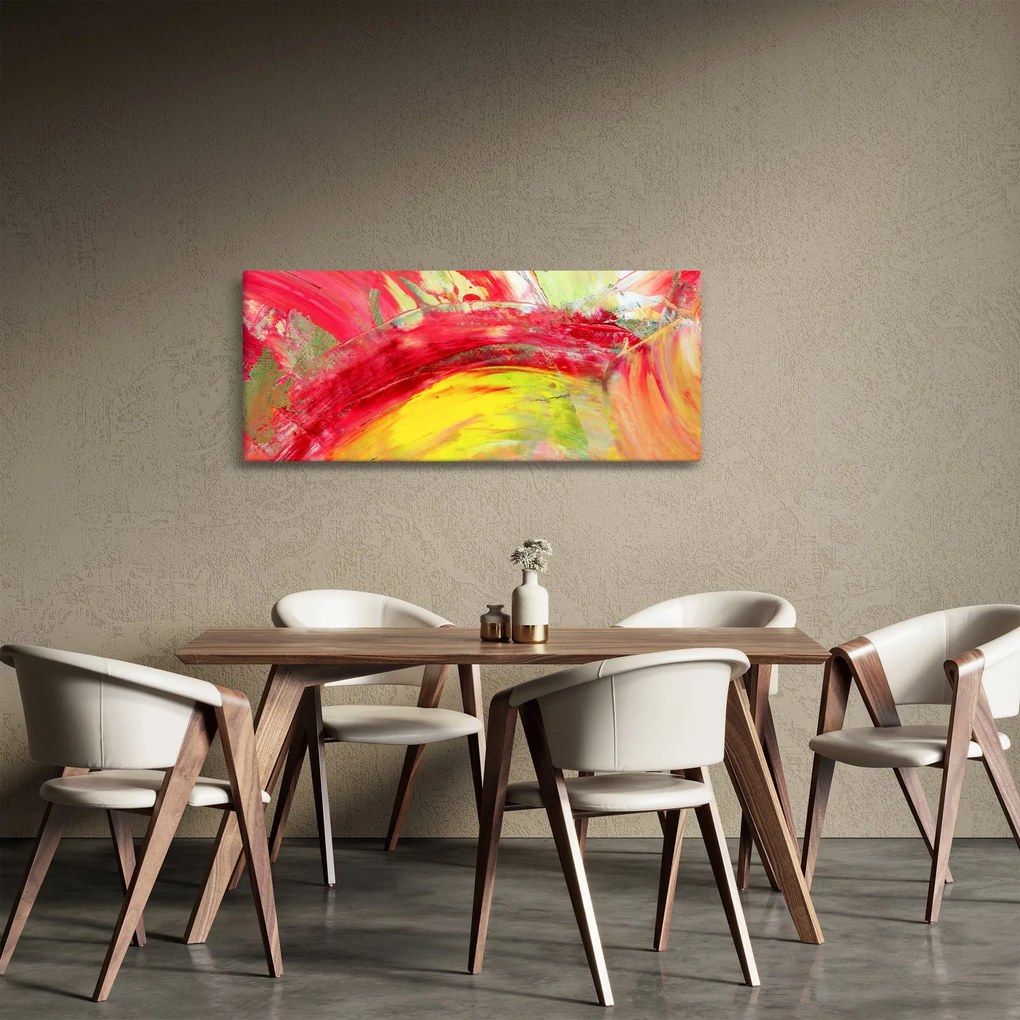 Absztrakció kép - festmény (120x50 cm)