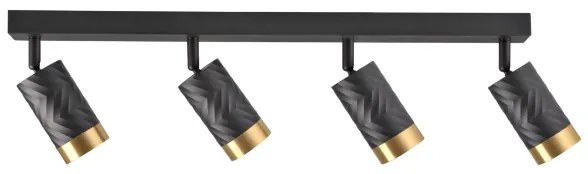 Spotlámpa ARRAS 4xGU10/10W/230V fekete