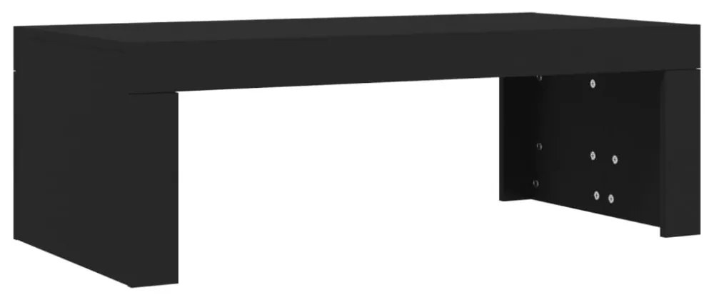 fekete szerelt fa dohányzóasztal 102 x 50 x 36 cm