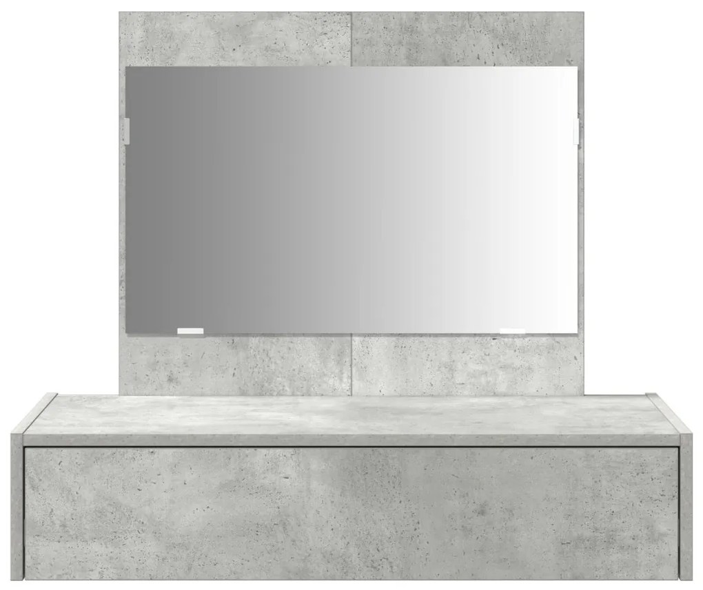 Fali öltöztetőasztal Beton Szürke 83x40x70 cm