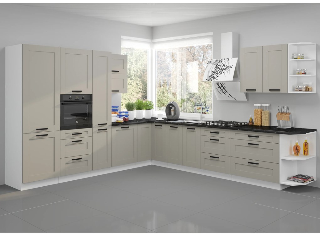 Felső konyhaszekrény Lucid 60 GU 36 1F (claygrey + fehér). Akció -6%. 1045450