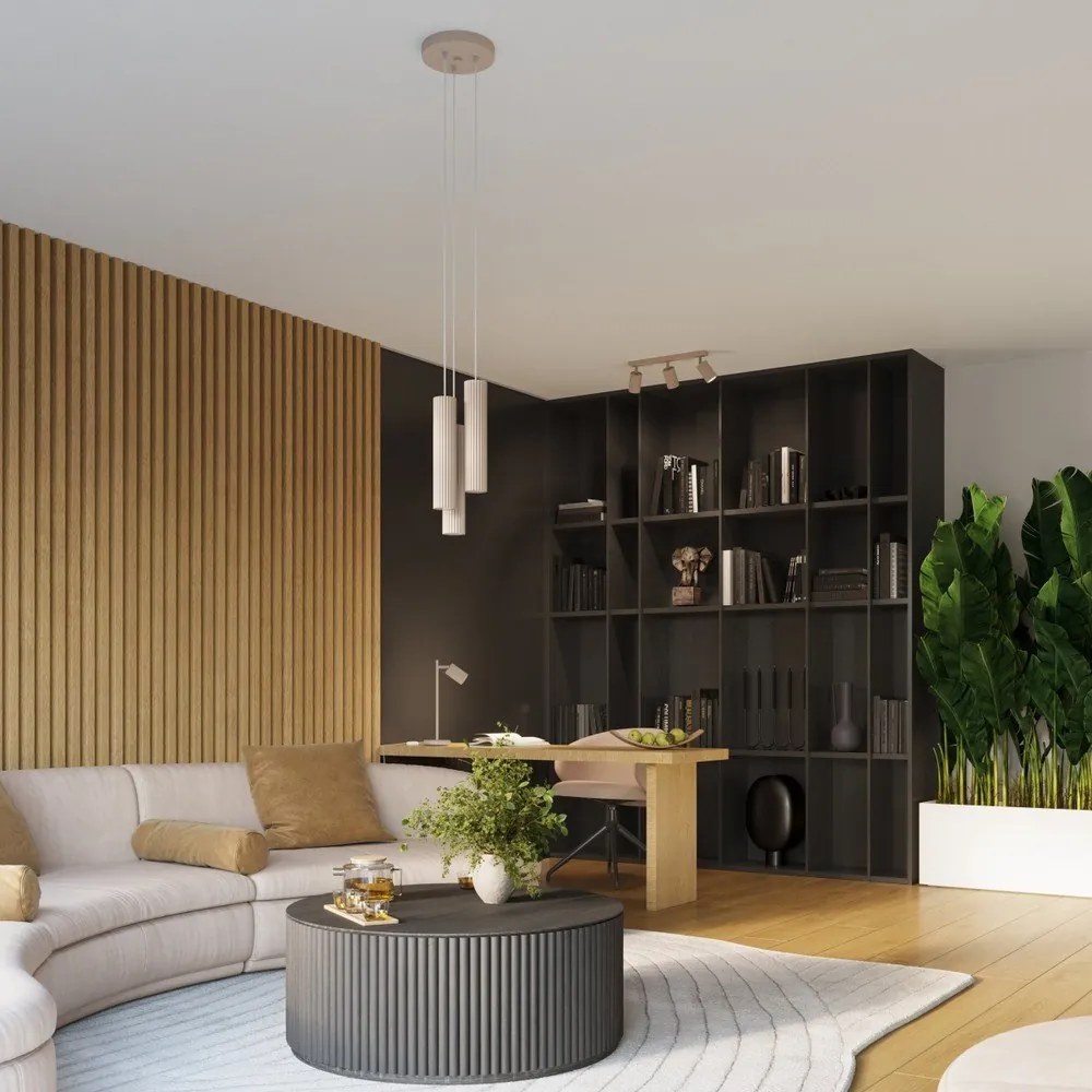 Szürkésbarna fém spotlámpa 6,5x45 cm Gleam – Sollux