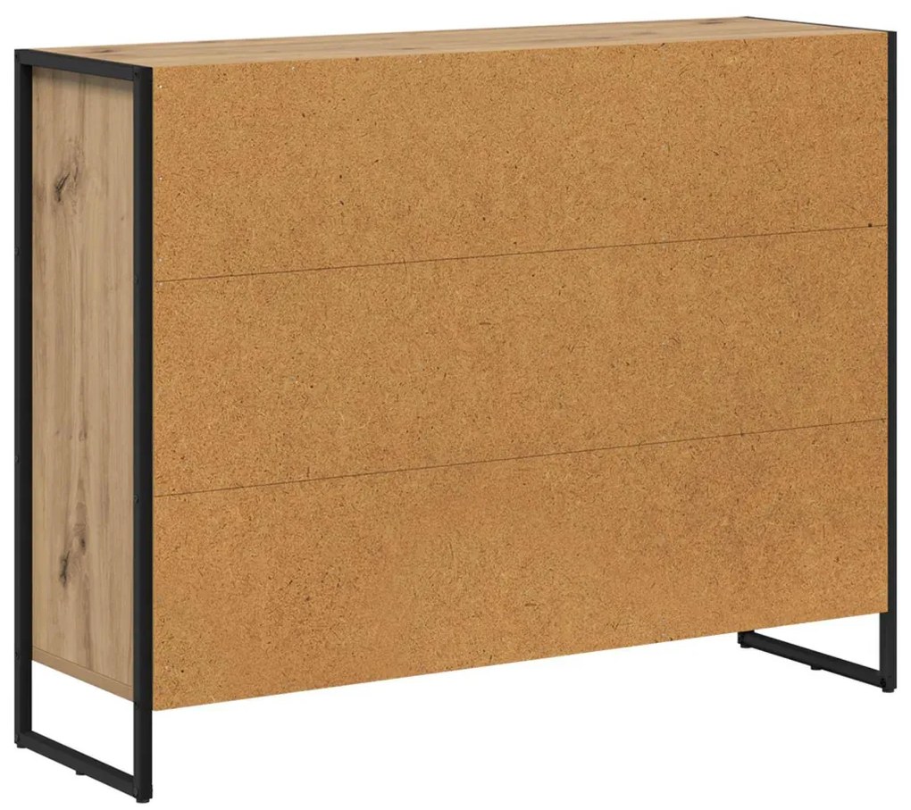 Oldalsó szekrény Művészi tölgy 96,5 x 30 x 75 cm Faanyag