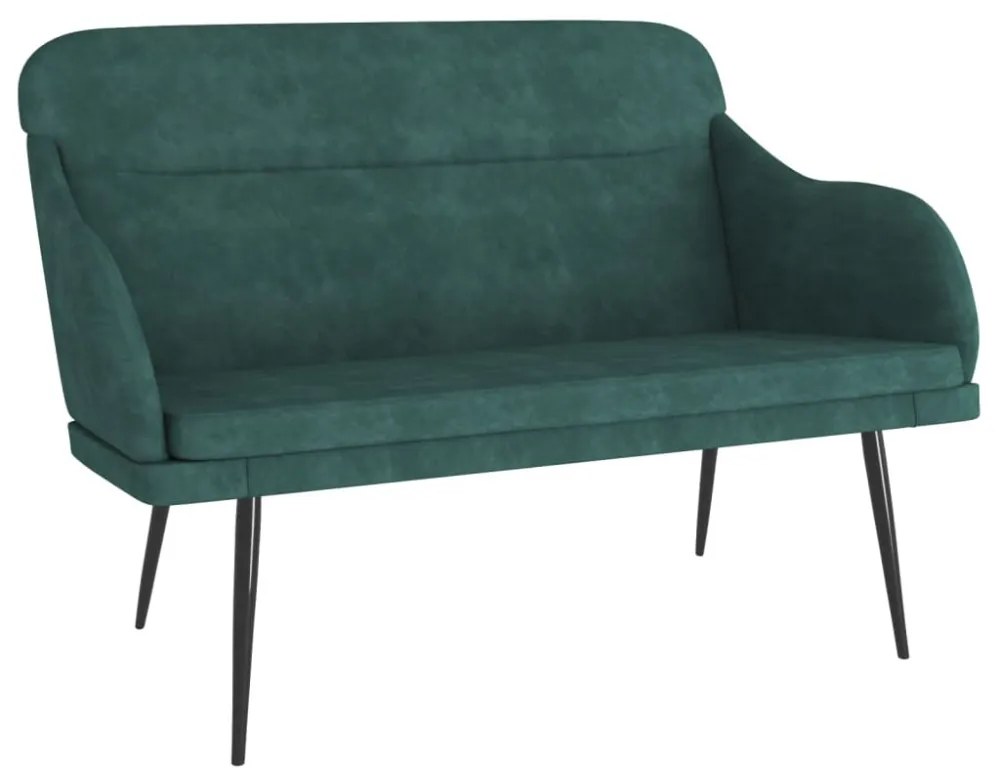 sötétzöld bársonypad 110 x 76 x 80 cm