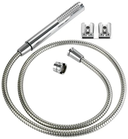 WENKO 81340100 - DUO zuhany 170x2,7 cm fényes króm/ezüst/szürke