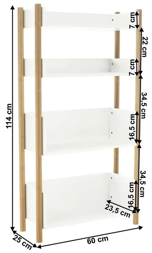 Baltika polc, 3. típus,60 x 25 x 114 cm