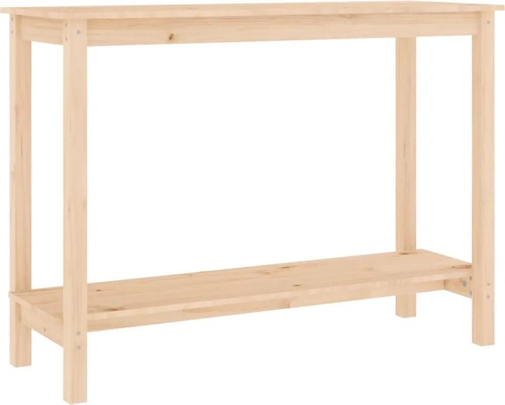 vidaXL tömör fenyőfa tálalóasztal 110x40x80 cm