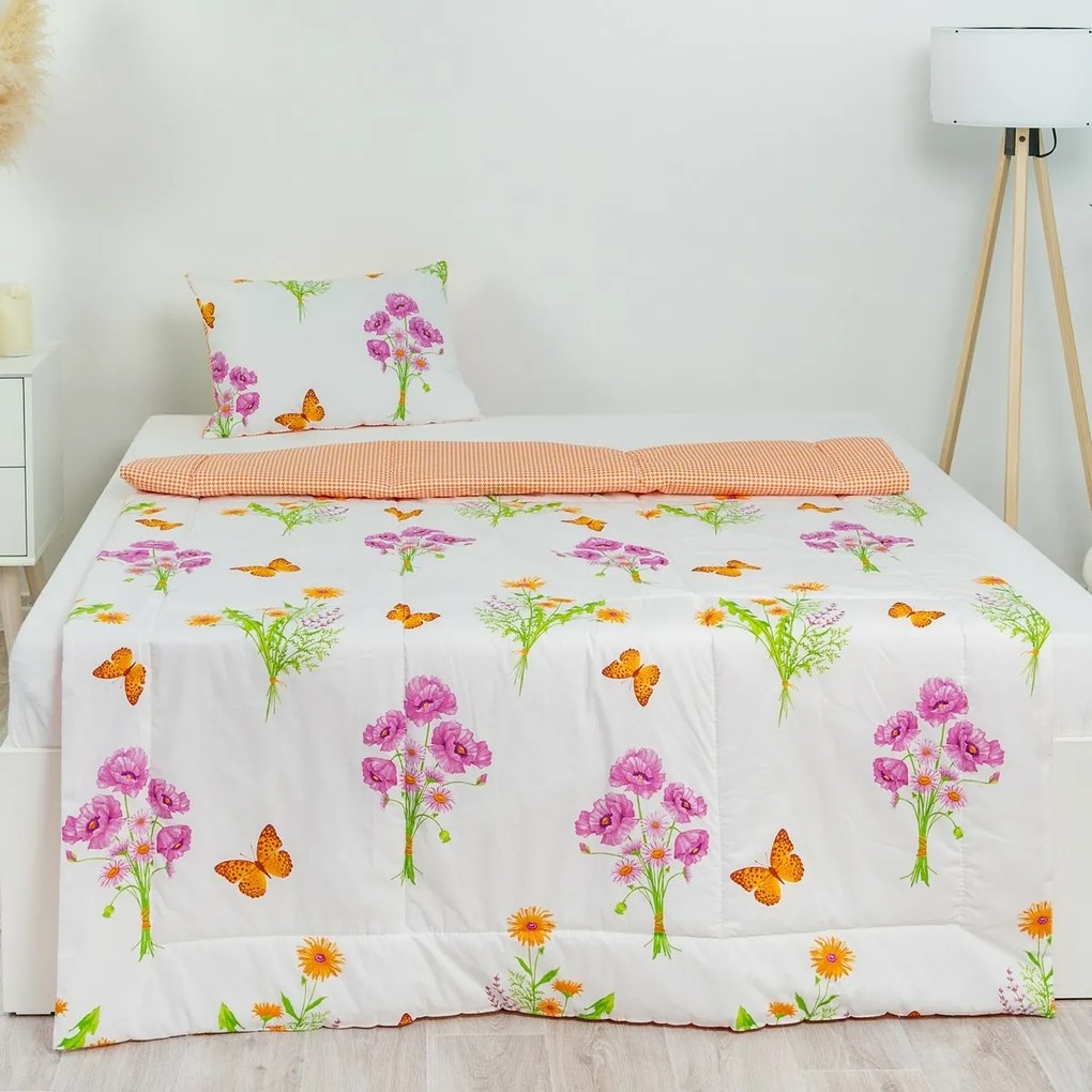 Stanex CLASSIC nyári szett Tavasz narancs, 140 x200 cm, 40 x 60 cm
