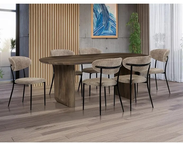 Dió MDF Étkezőasztal 200×100 cm. HT-W1578 WAL