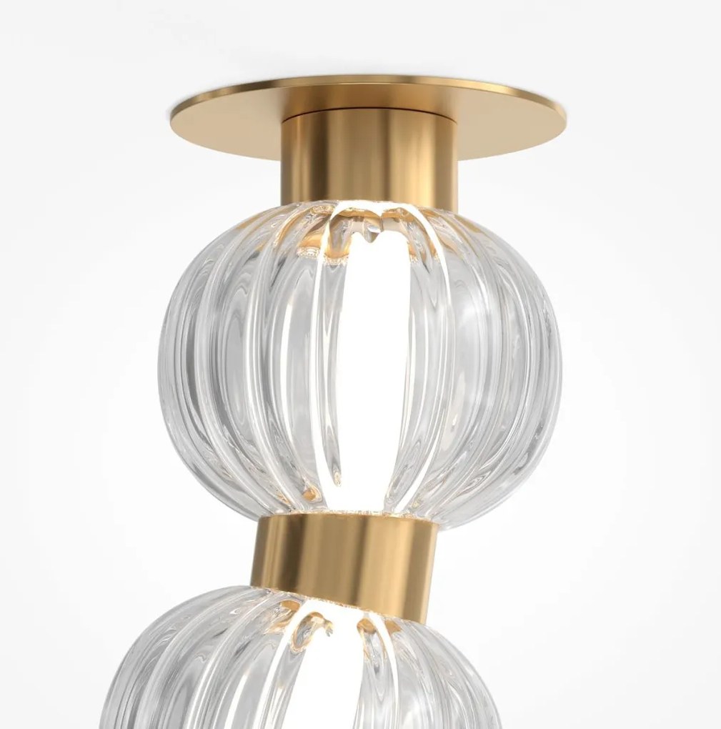 MAYTONI MOD555CL-L28G3K AMULET Glamour Mennyezeti Lámpa Átlátszó, Arany LED IP20