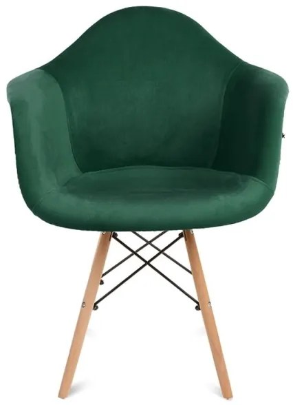 KÉSZLET 2x Étkezőszék NEREA 80x60,5 cm zöld/bükkfa