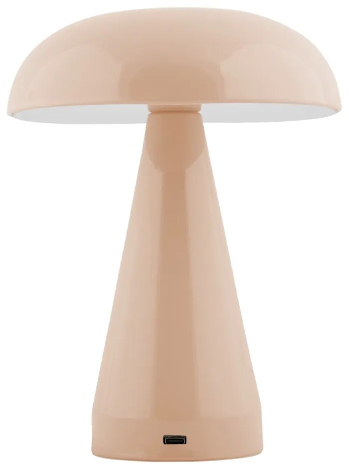Bézs LED dimmelhető asztali lámpa fém búrával (magasság 20,5 cm) Rachel – Leitmotiv