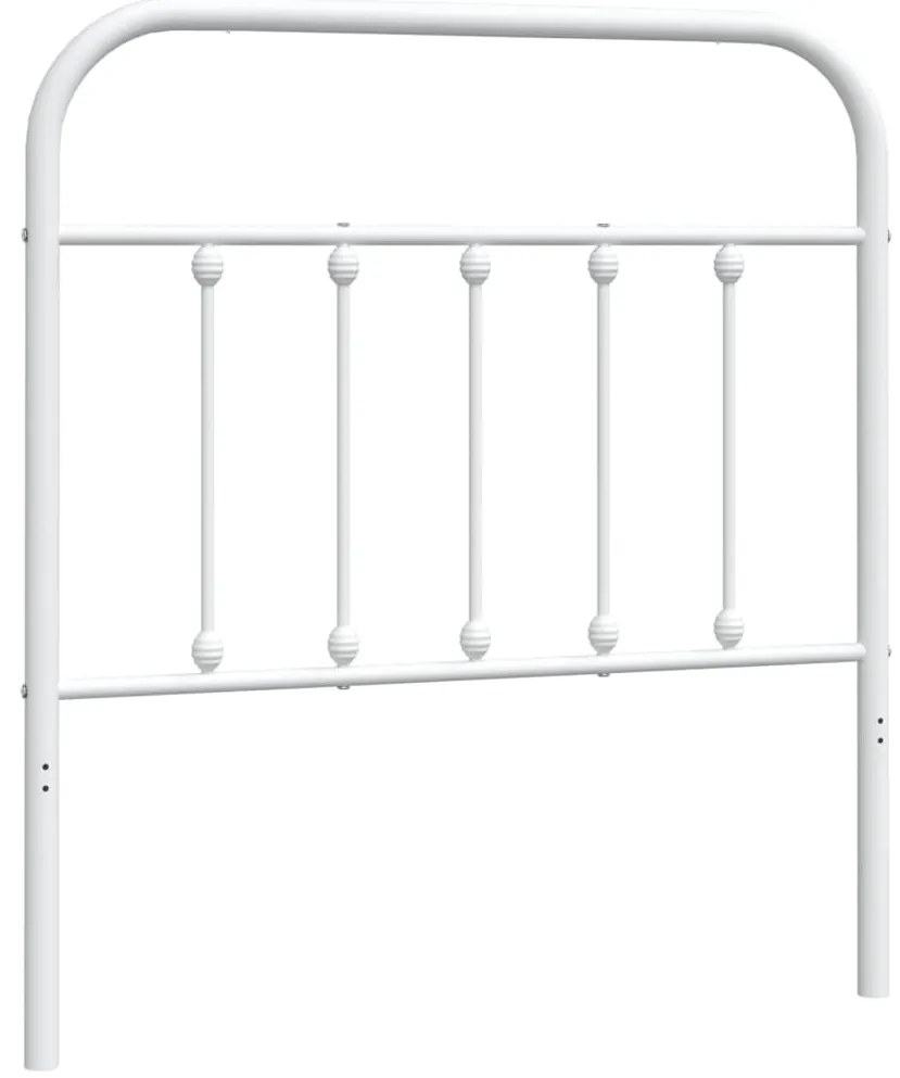 fehér fém fejtámla 90 cm