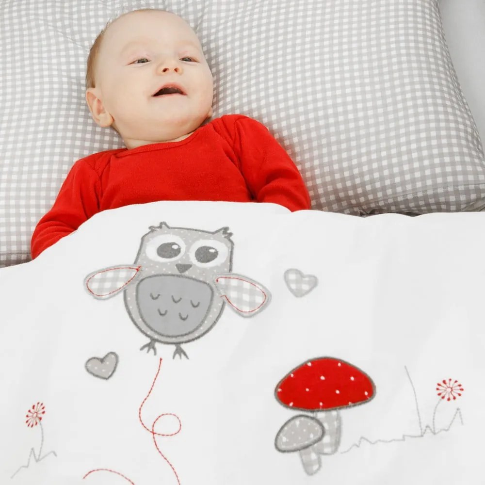 Fehér gurulós baldachinos bölcső 40x90 cm Adam &amp; Eule – Roba