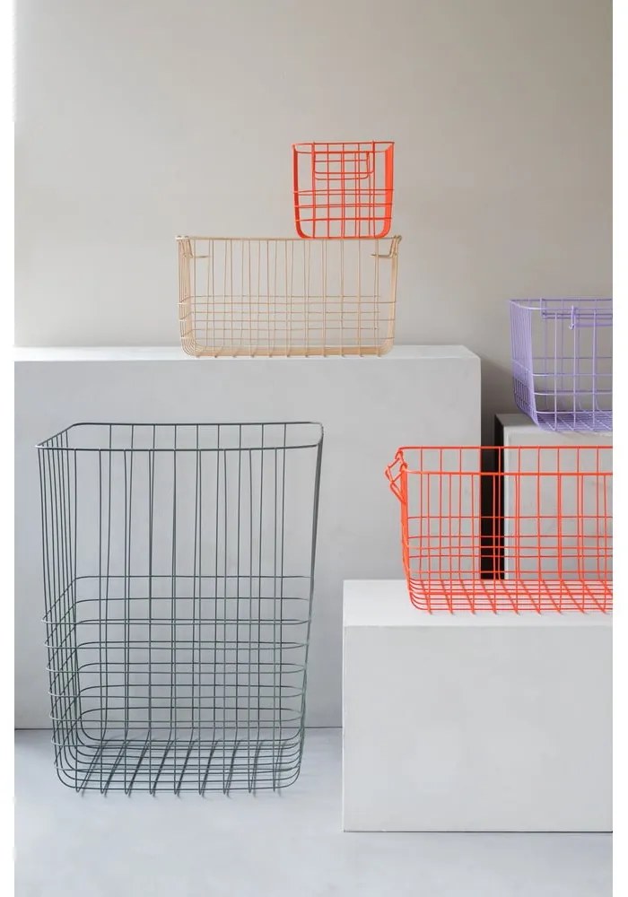Zöld fém-textil szennyeskosár 64 l Store-It – Mette Ditmer Denmark