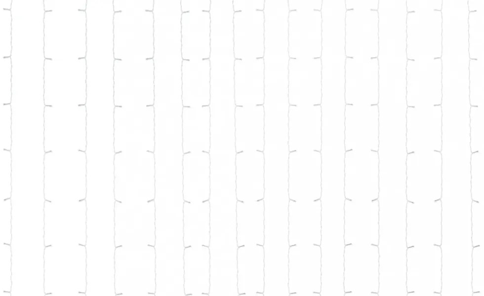 8 funkciós hideg fehér fényfüggöny 300 LED-del 3 x 3 m
