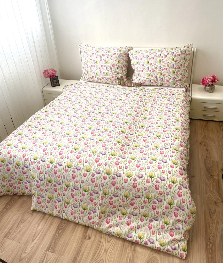 Muszlin lepedők Tulipán 140x200cm+90x70cm TiaHome