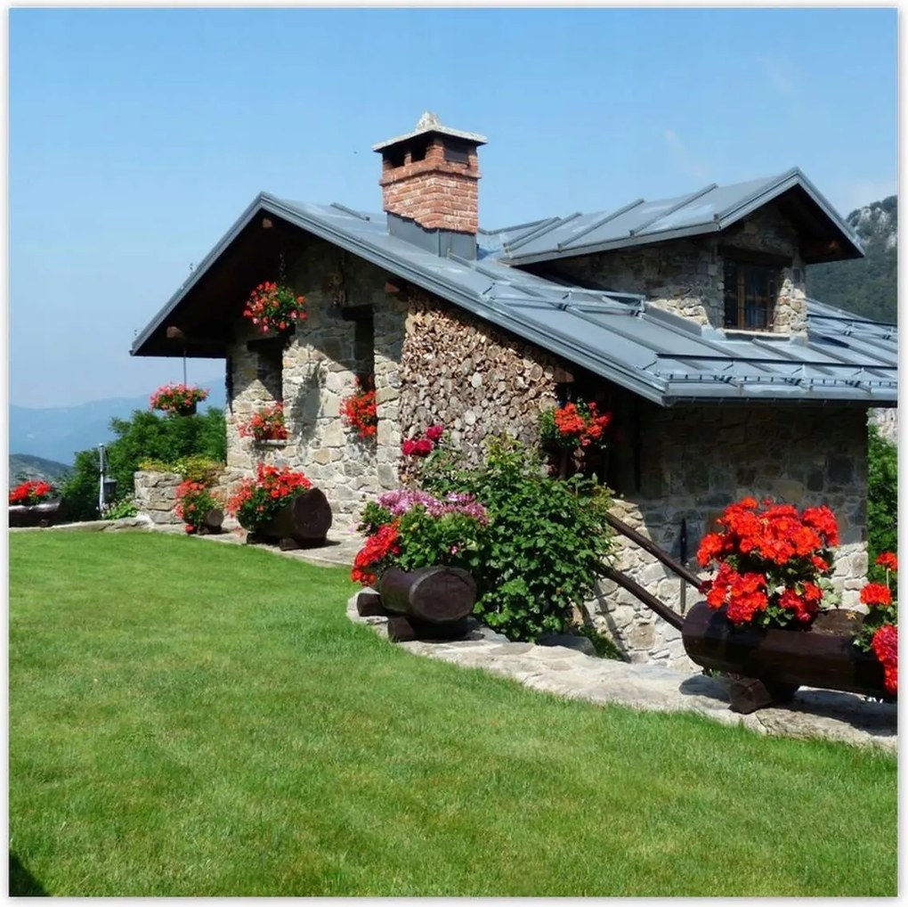 Poszterek 140x140 Házikó a hegyekben