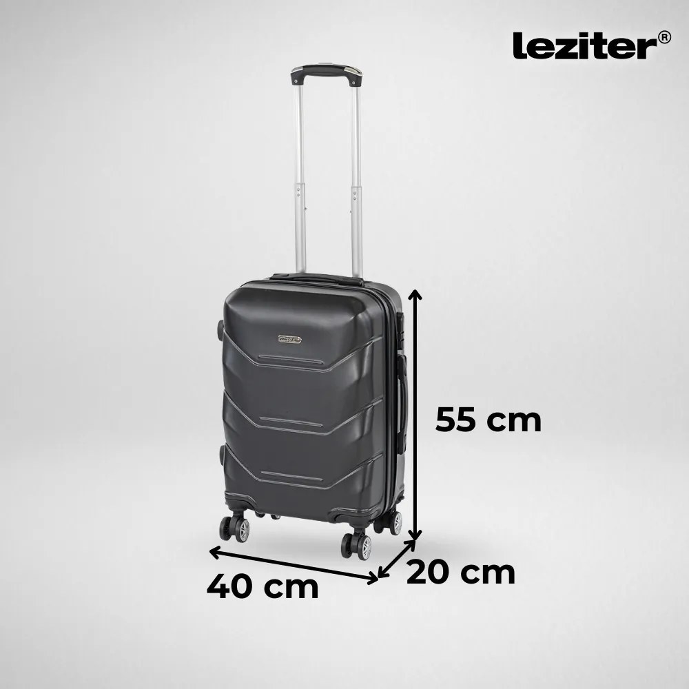 TraveLux Max IX gurulós bőrönd szett fekete