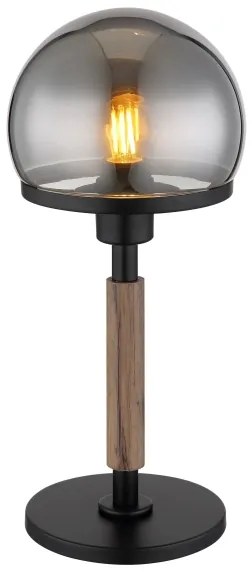 Globo 21954S - Asztali lámpa HAKU 1xE27/40W/230V fekete/barna