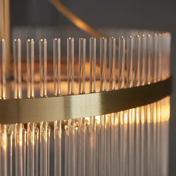 Endon 99167 - Csillár láncon MARIETTA 3xE14/7W/230V réz/átlátszó